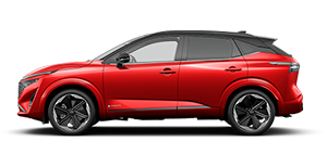Vivid blue QASHQAI side profile